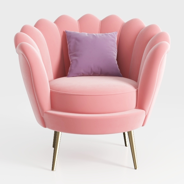 Manhattan Comfort Rosemont Velvet Accent Armchair,