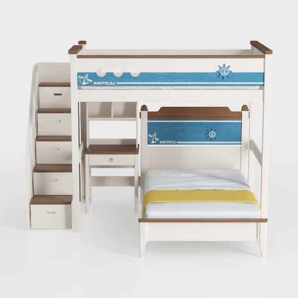 Acme Furniture Celerina Queen Bed in Weathered Whi