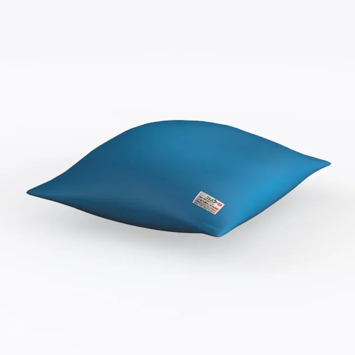 Minimalist Blue Fabric Floor Cushion Throw Pillow 3D Model
