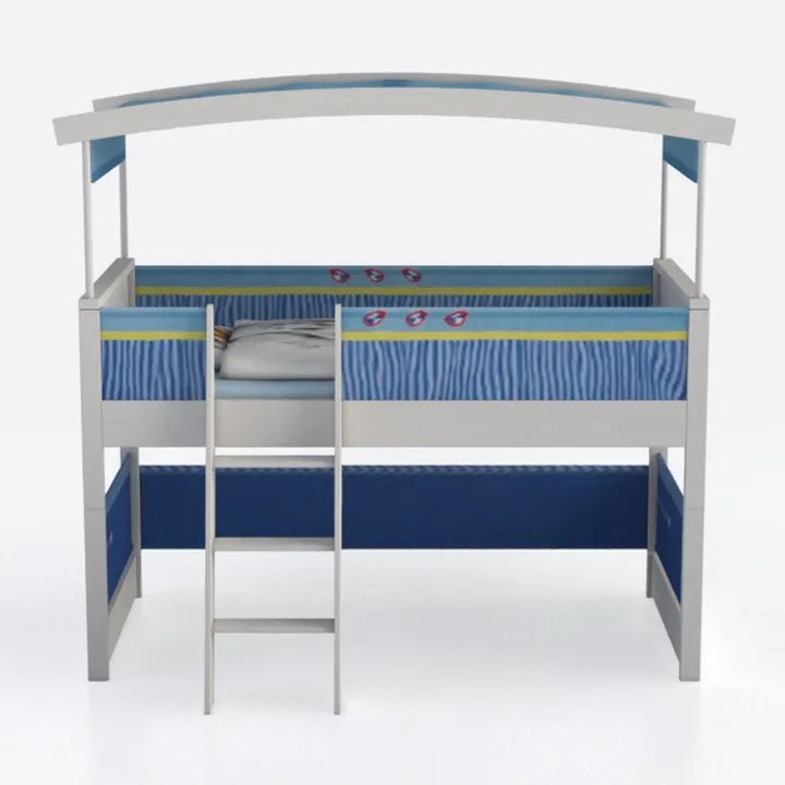 Acme Farah Twin Over Full Wooden Bunk Bed with Lad
