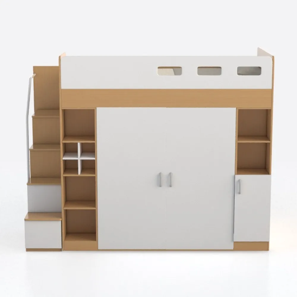 Full Murphy Bunk Bed with Desk and Hydraulic Lift,