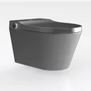 Smart Toilet,Tankless Toilets Dynamic Clean with Right 45 Degree View