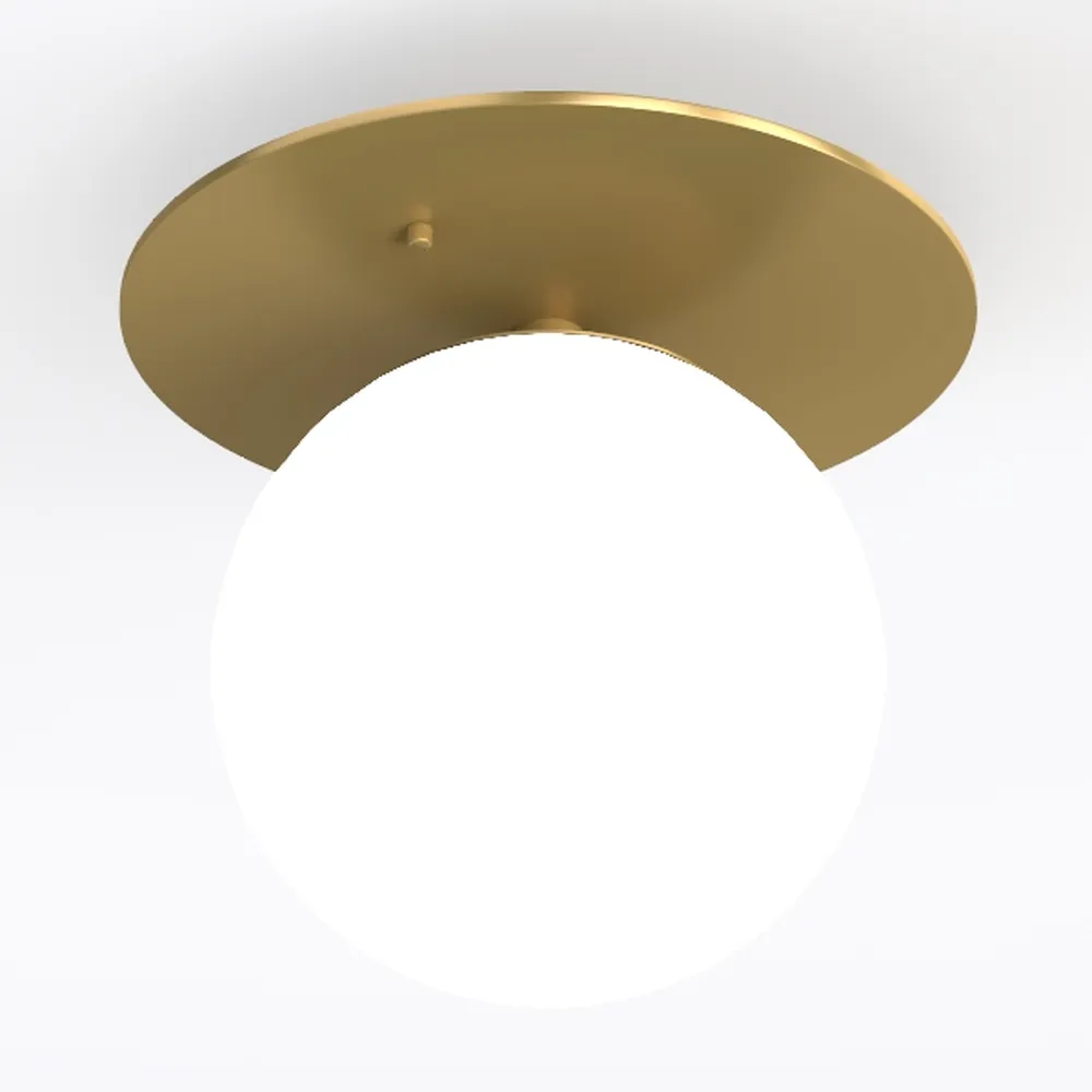 Dimmable Modern Mid-Century Ceiling Light, Black