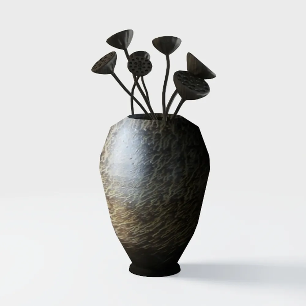 Farmhouse Ceramic Vase with Handle,9.7 inch