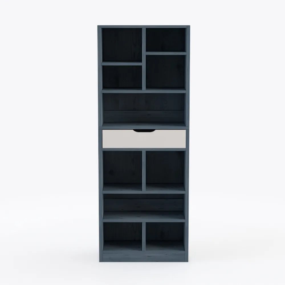 71.6" Tall Bookshelf with Storage Cabinet, 6-Tier