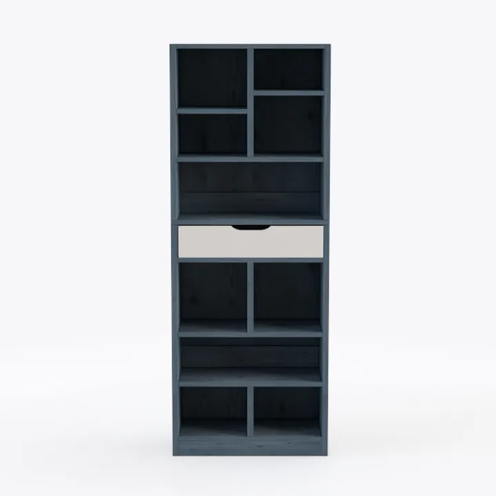 71.6" Tall Bookshelf with Storage Cabinet, 6-Tier