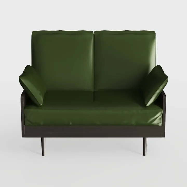 Modern Farmhouse Chaise Lounge Chair, Olive Green 