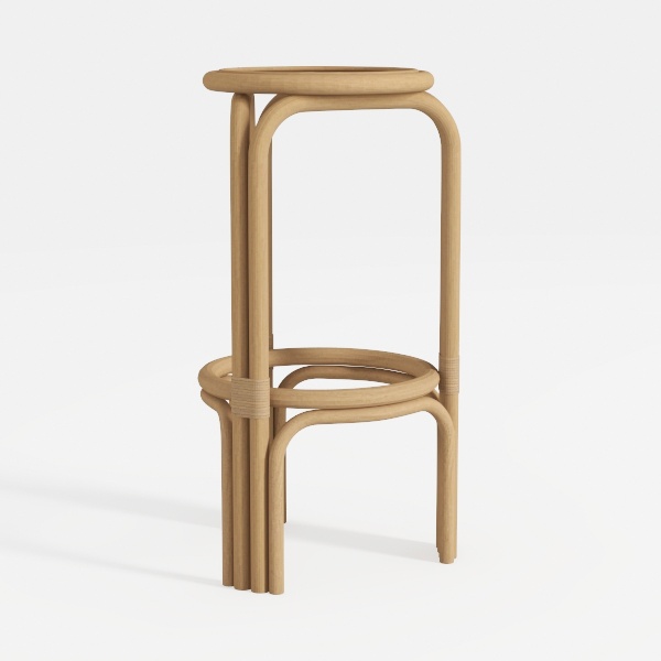 Erie 26 in. Brown Open Back Wood Counter Stool wit