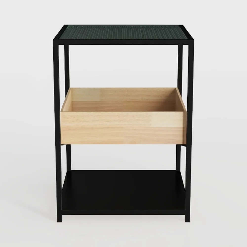 Tall Side Table Set of 2, 30 inch High End Table