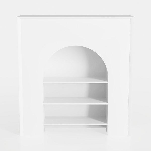 RiverRidge Kids Curve Appeal Bookcase with 4