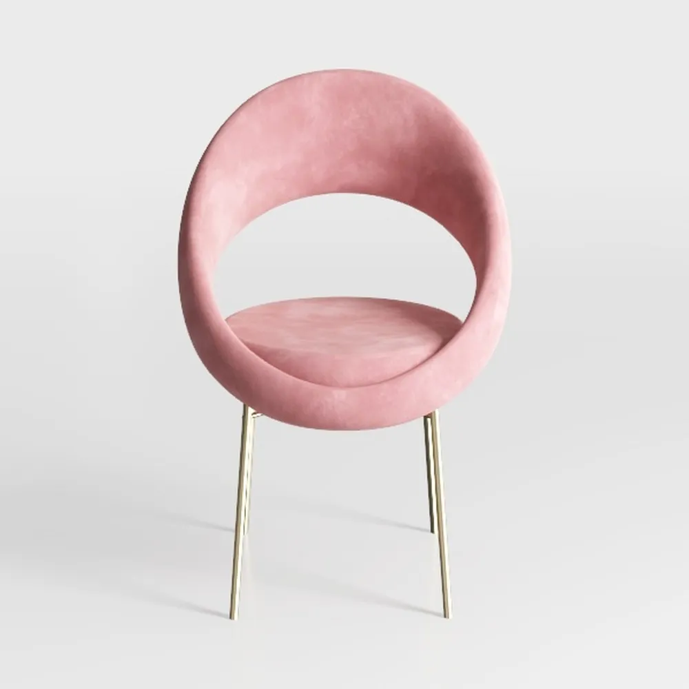 Goujxcy Faux Fur Vanity Chair Furry Desk Chair for