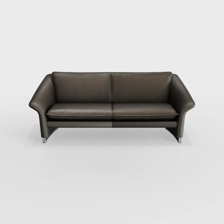 Modern Leather 2 Seater Sofa 3D Model