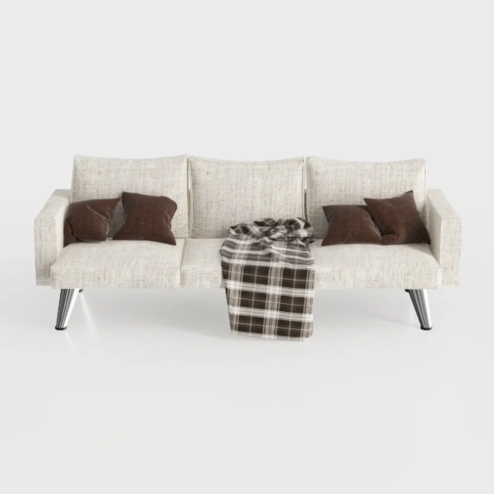 LINSY Futon Sofa Bed: 71 Inch Corduroy Futon Couch