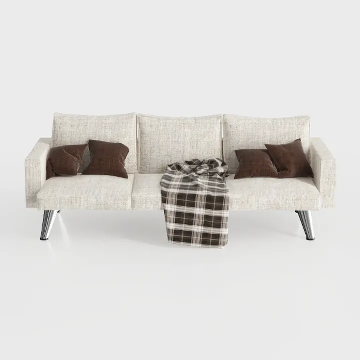 LINSY Futon Sofa Bed: 71 Inch Corduroy Futon Couch