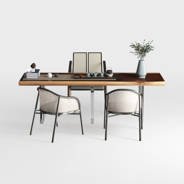 BV Dining Chairs Set of 4, PU Leather Armless