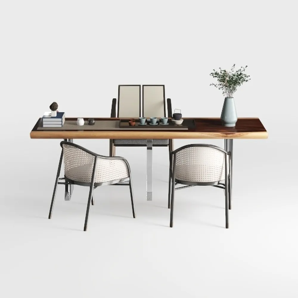 BV Dining Chairs Set of 4, PU Leather Armless