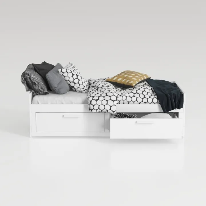 Baxton Studio Libourne Daybed With Trundle White