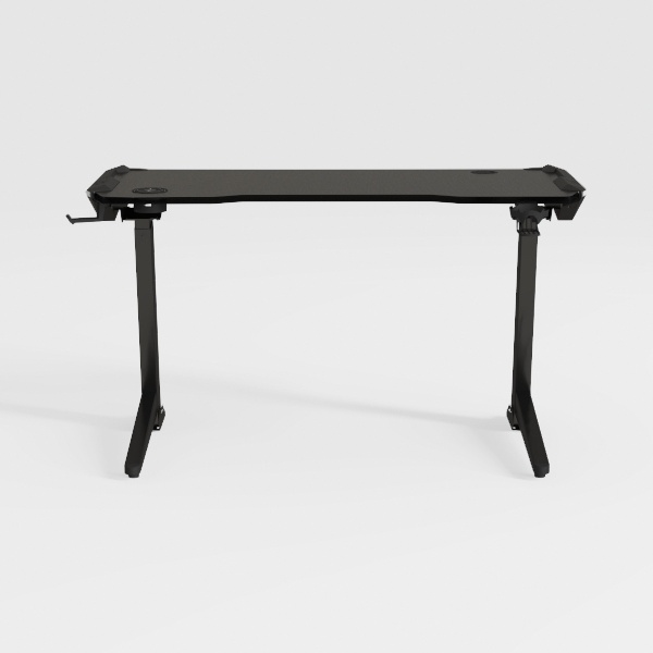 63 Inch Gaming Desk with LED Lights Carbon Fibre S