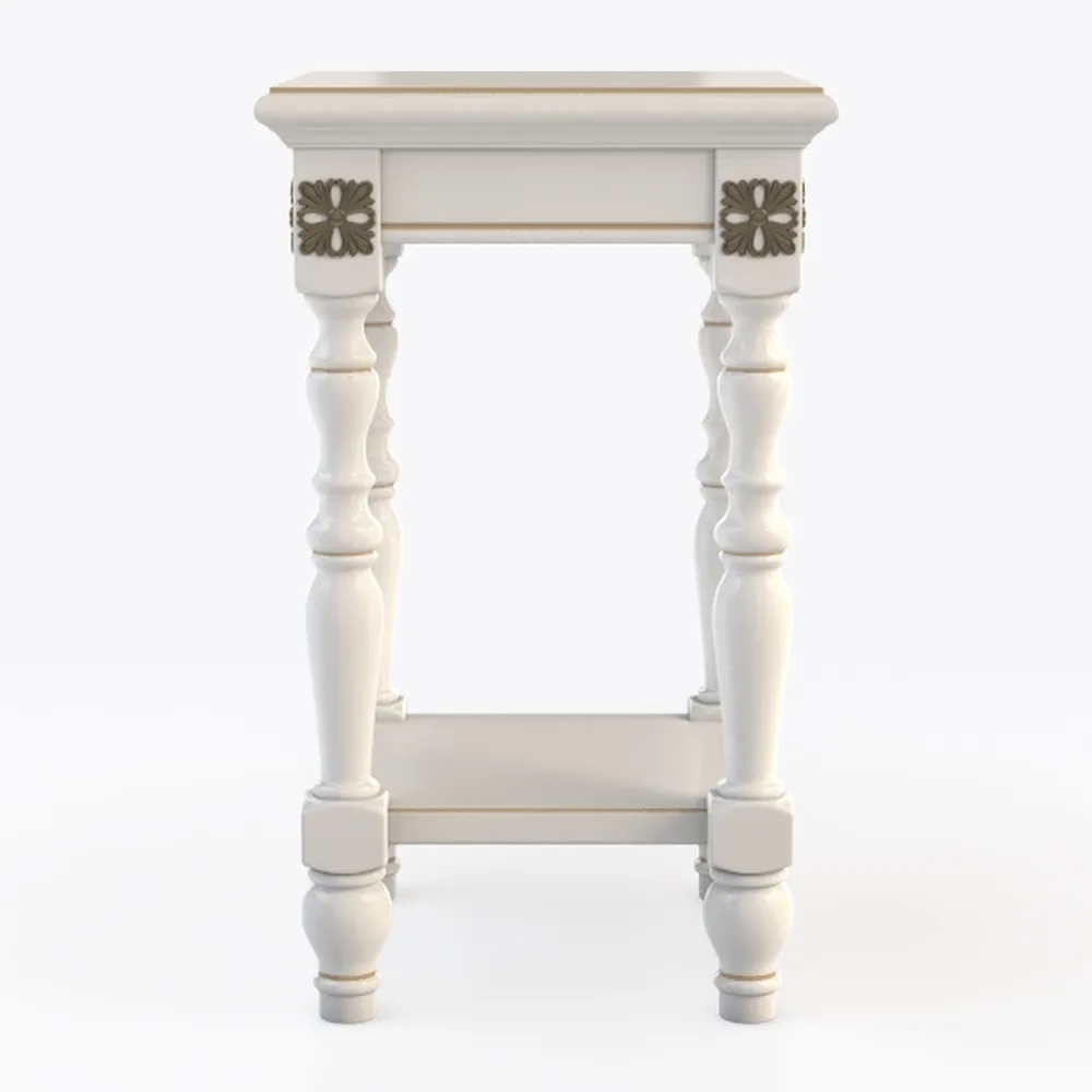 TaoHFE European Style End Tables Living Room White