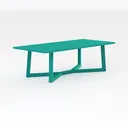 Global Industrial 8’L Rectangular Picnic Table Right 45 Degree View