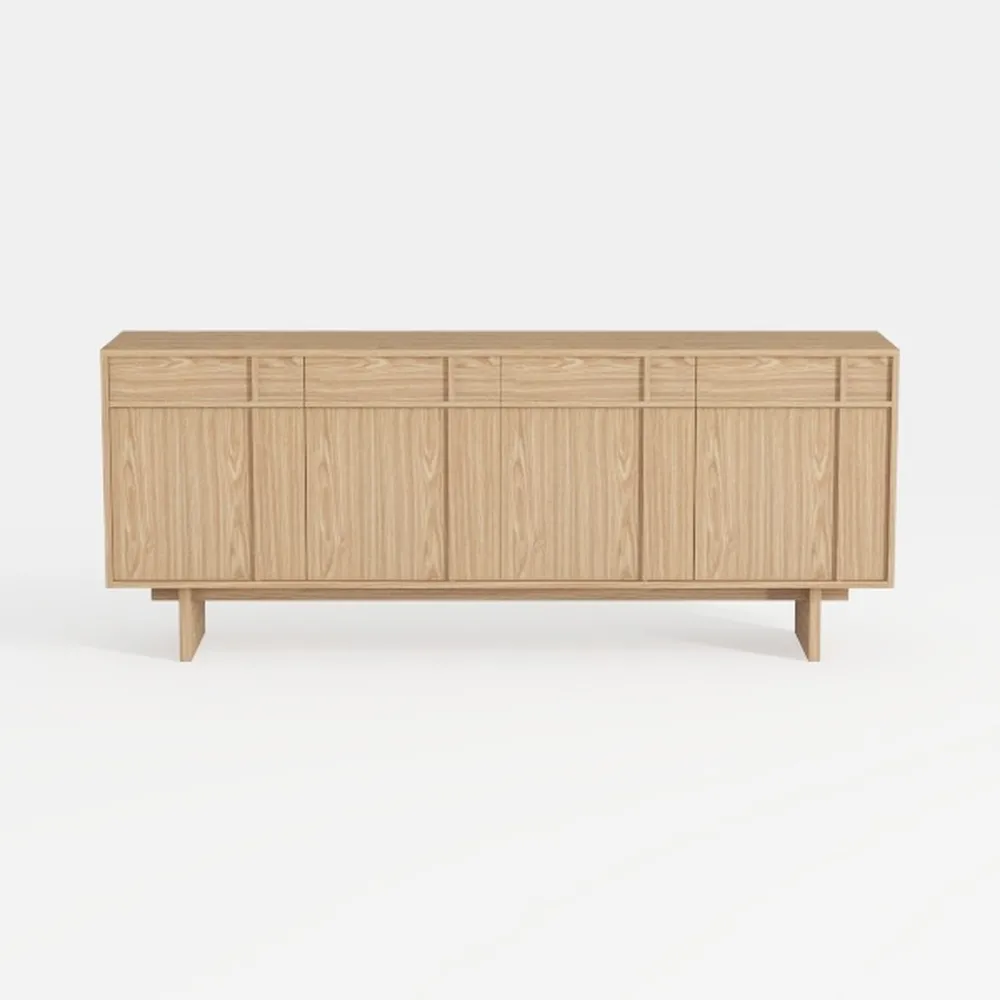 Modern Storage Cabinet Set of 3 Freestanding