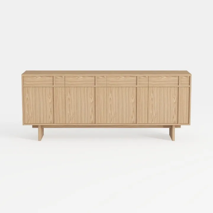 Modern Storage Cabinet Set of 3 Freestanding