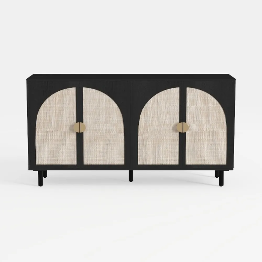 Yechen Set of 2 Sideboard Cabinet with Natural