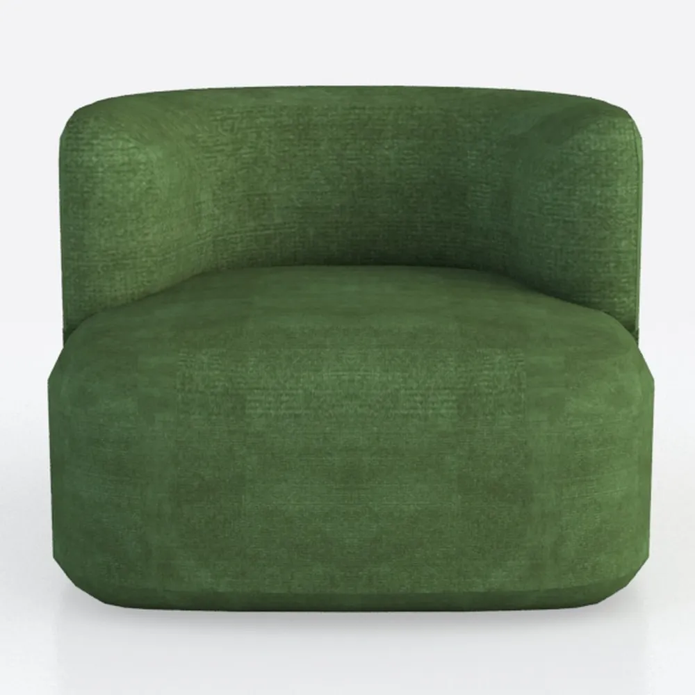 40 in 360° Round Swivel Barrel Chair Modern