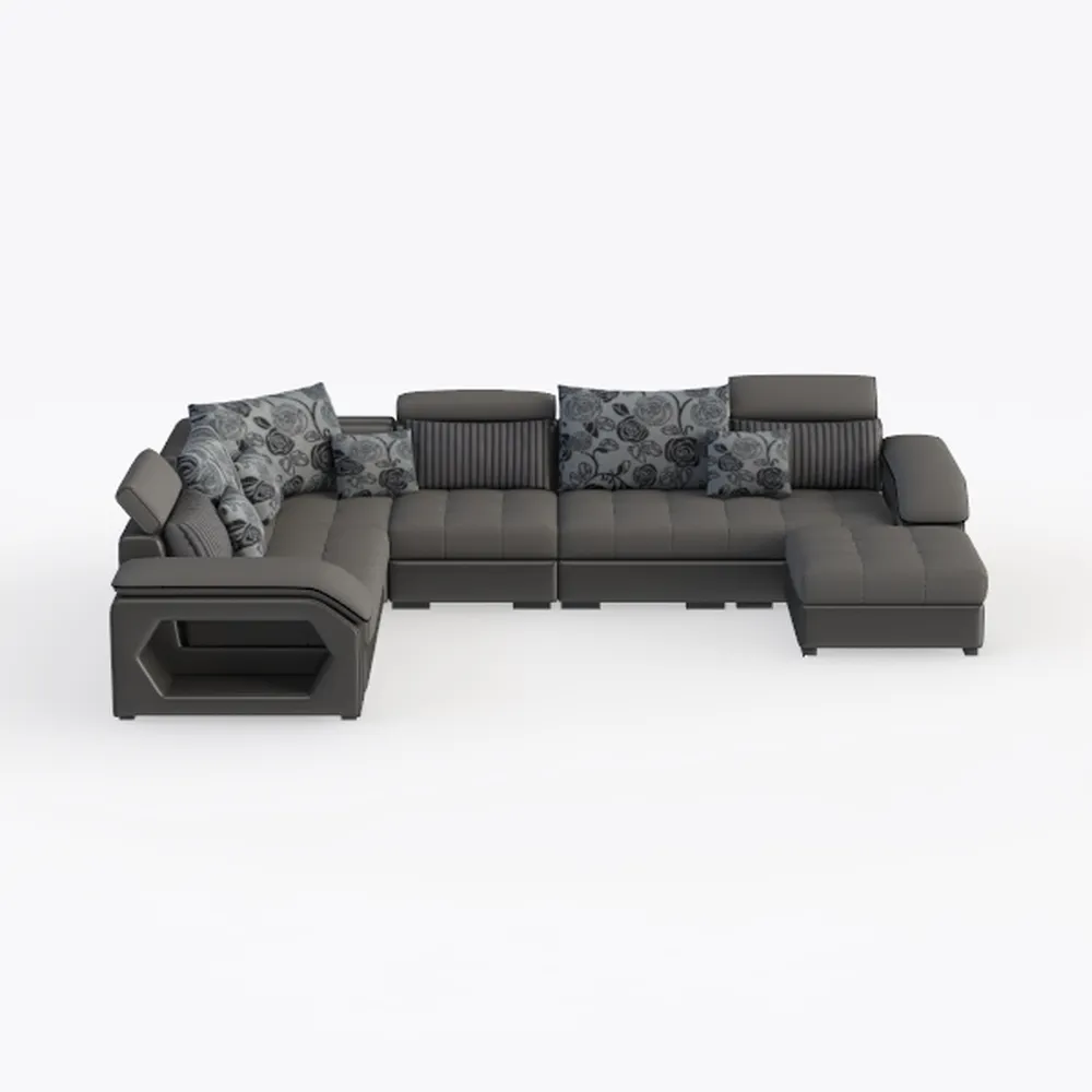 SFSUI Italian Minimalist Living Room Corner Straig