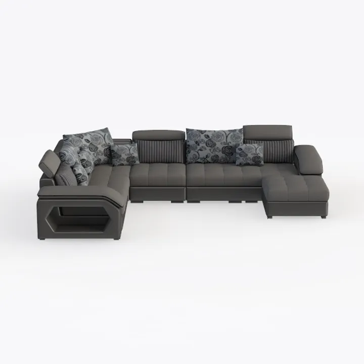 SFSUI Italian Minimalist Living Room Corner Straig