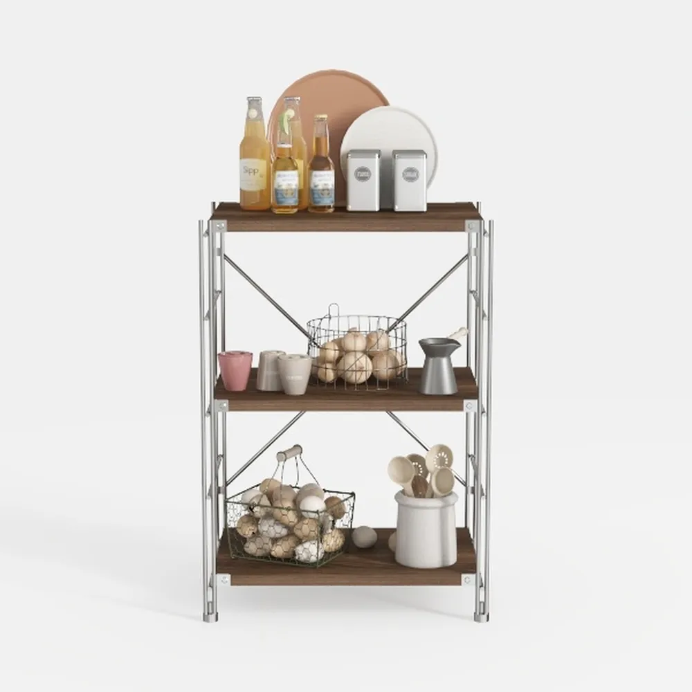 Rolling Kitchen Microwave Cart, 3 Tier Microwave