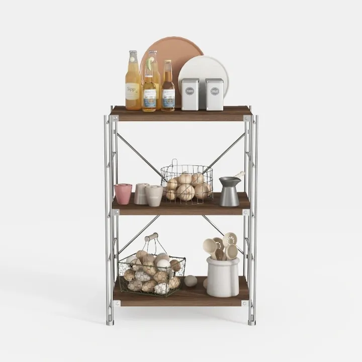 Rolling Kitchen Microwave Cart, 3 Tier Microwave