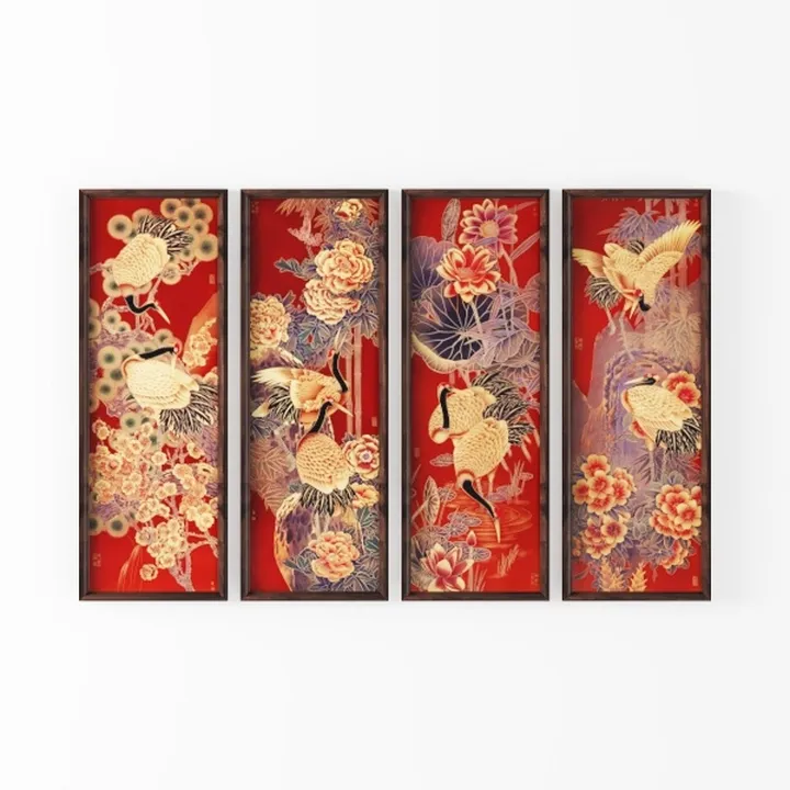 XLARTMY Flower Market Wall Art Prints Canvas Pink 