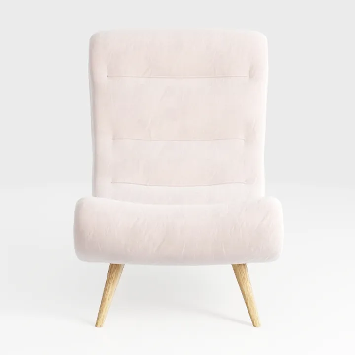 CANMOV Modern Accent Chair with Ottoman, Soft