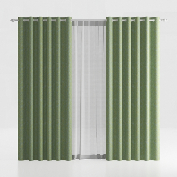 96 Inch Long Light Green Pinch Pleated 100%