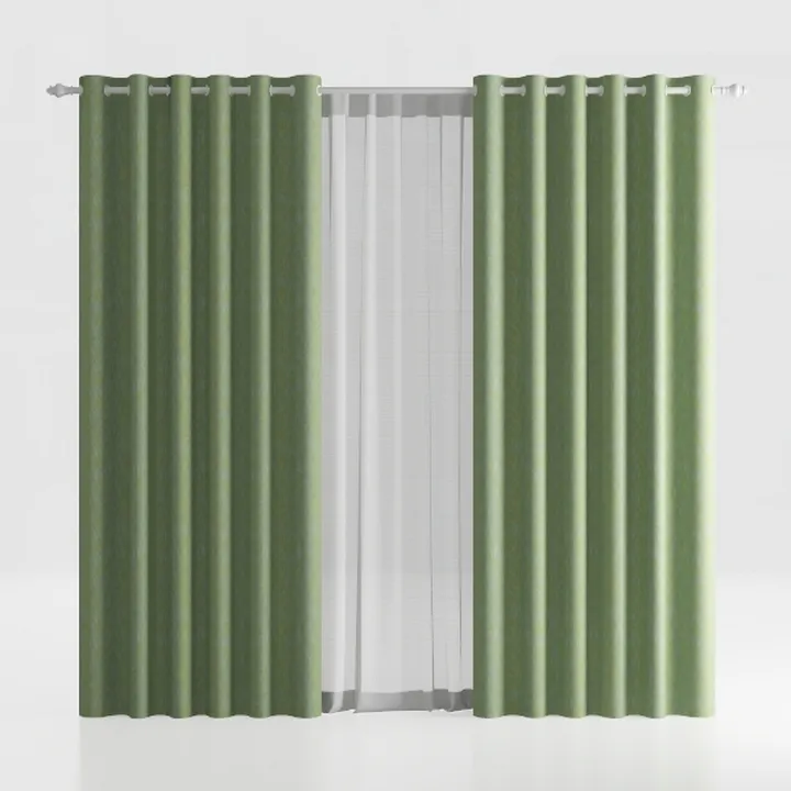 96 Inch Long Light Green Pinch Pleated 100% 