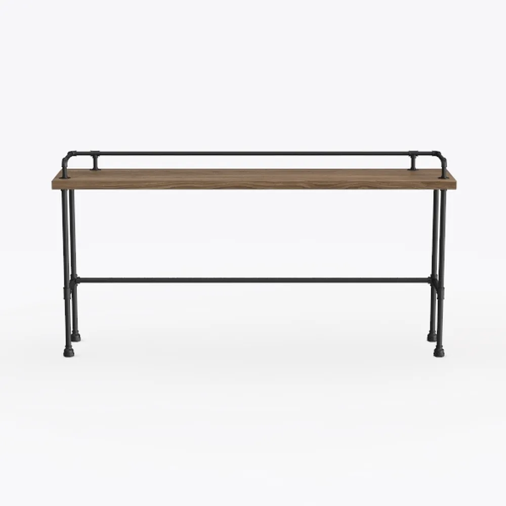 mDesign Glass Top Coffee Table - Large Minimalisti
