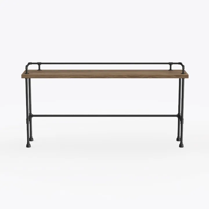 mDesign Glass Top Coffee Table - Large Minimalisti