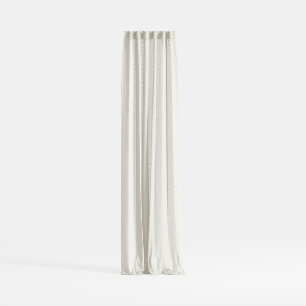 Joydeco Linen Curtains 96 inch Length 2 Panel Set