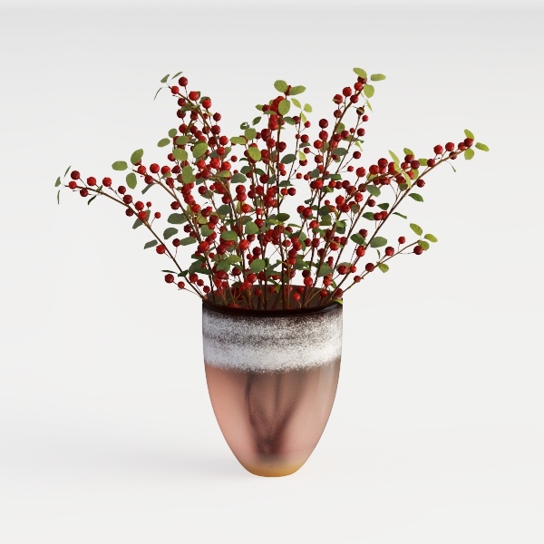 vase-Crimson Elegance