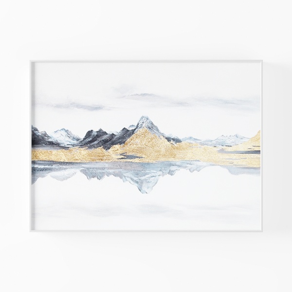 WINKAILIN Modern Artwork White Painting Abstract