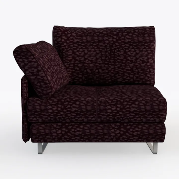 Luxury Collection 107.9 in. Square Arm 2-Piece Che