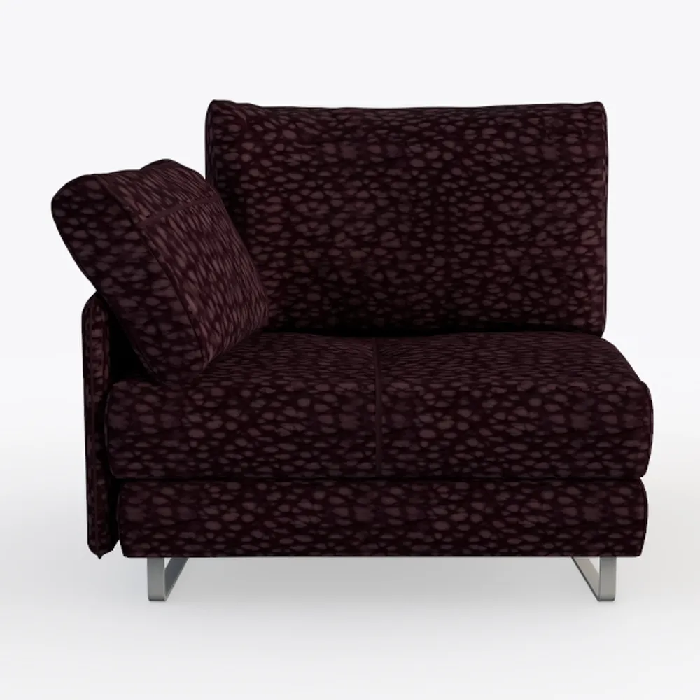 Luxury Collection 107.9 in. Square Arm 2-Piece Che