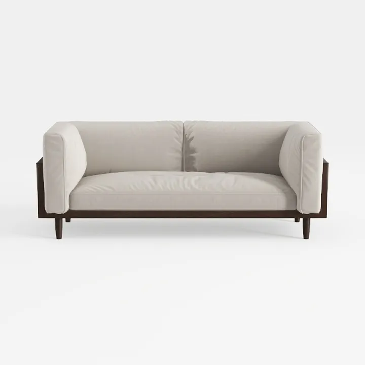 Jennifer Taylor Home Haven 83" Flange Arm Oak Wood