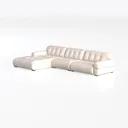 Generic L Shaped Sectional Sofa Modular Seating Left 45 Degree View