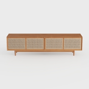 Giantex Farmhouse TV Stand for TVs up to 75"