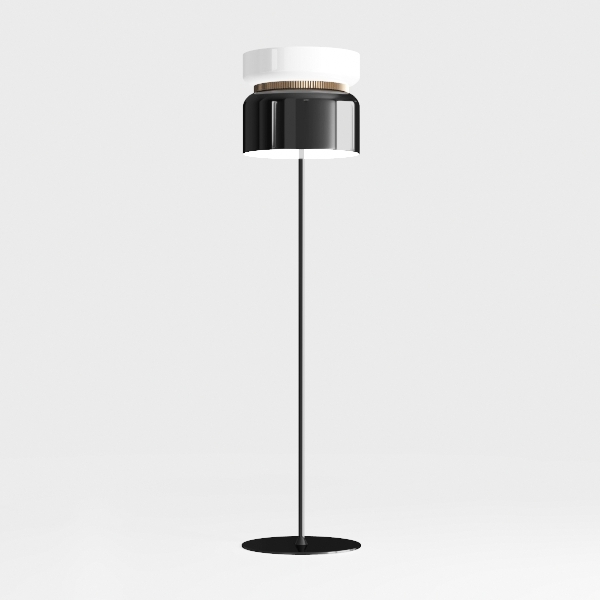 Floor Lamp, Standing Reading Light with Shelves