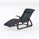 Leather Office Chair Adjustable Lumbar Support Com Left 45 Degree View