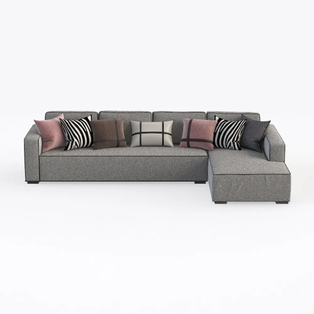 107" Cloud Sectional Couch with L-Shape Chaise