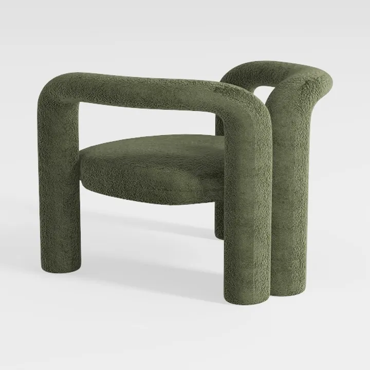 28" W Modern Boucle Accent Chair Upholstered